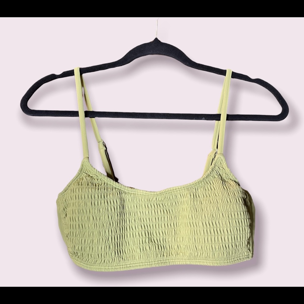 Xhilaration smocked bralette bikini top